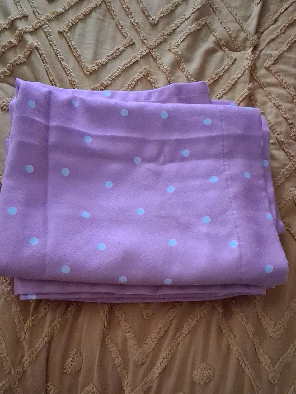Pink & White Polka Dot Curtain Panels Set of 4